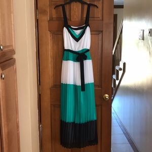 Banana Republic Milly pleated maxi dress